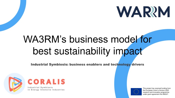 Industrial Symbiosis for Sustainable Impact: WA3RM's Innovative Business Model