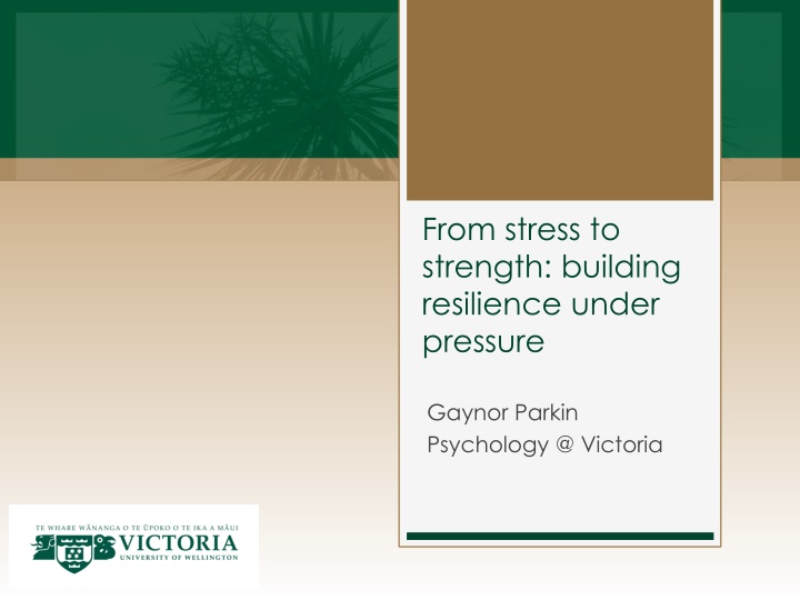 Building Resilience: From Stress to Strength