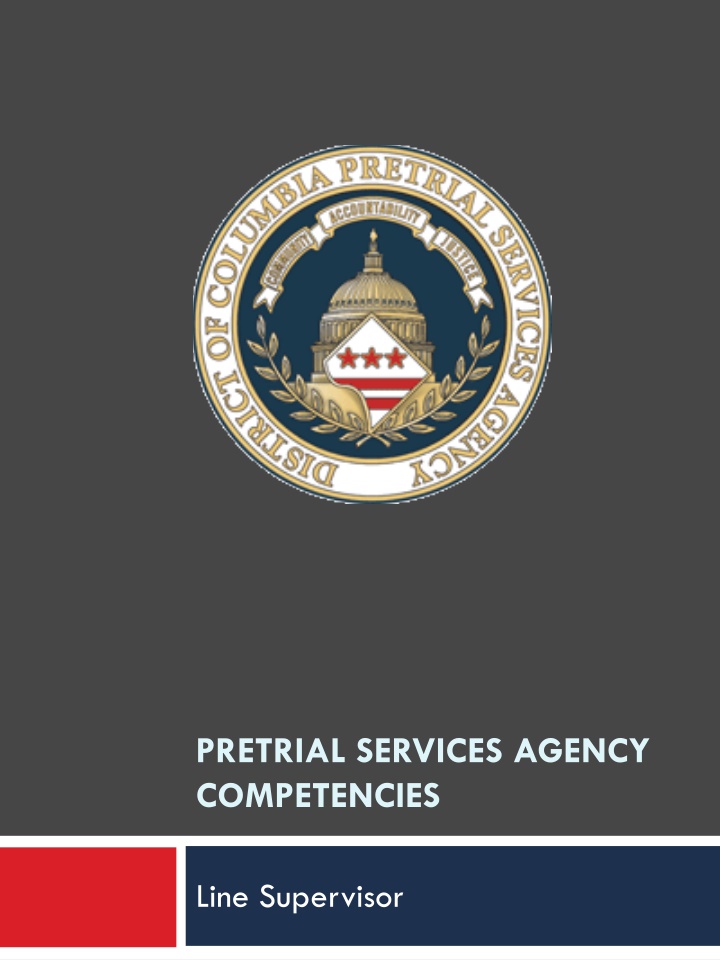 Line Supervisor Competencies in Pretrial Services Agency