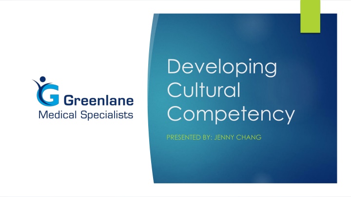 Developing Cultural Competency by Jenny Chang