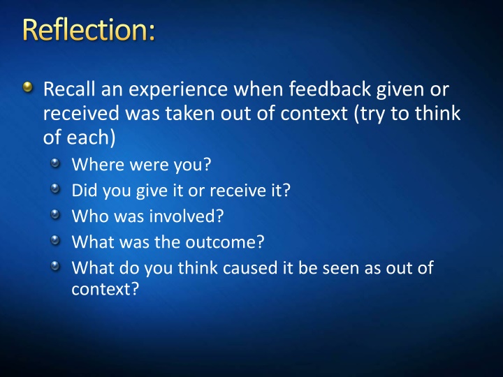 Feedback and Mistreatment in Learning Environments
