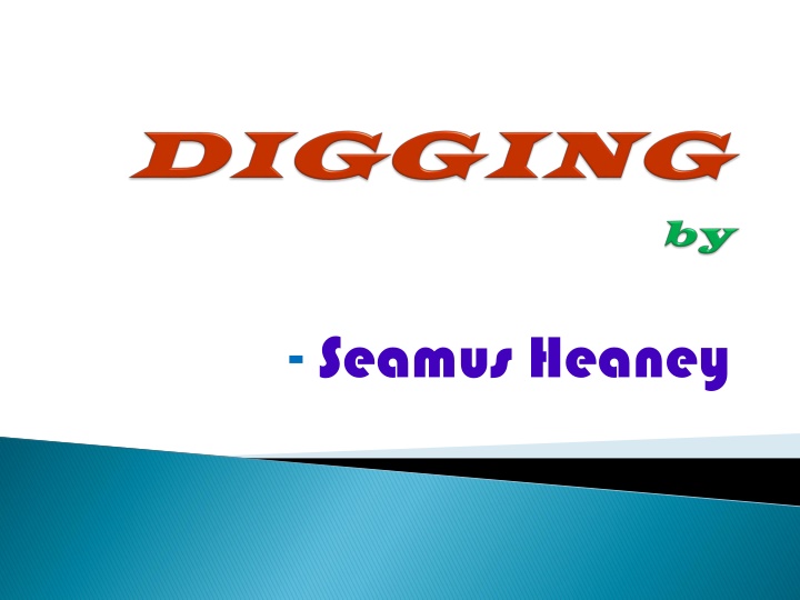 Seamus Heaney's Poem: Between My Finger and My Thumb