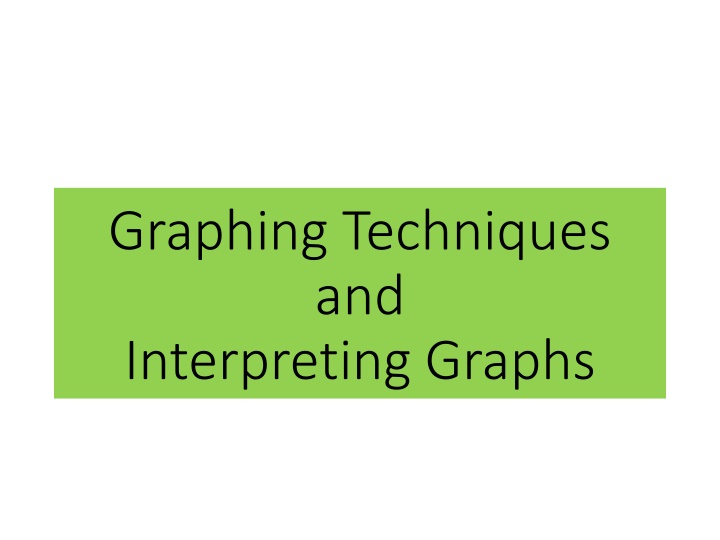 Graphing Techniques and Data Interpretation