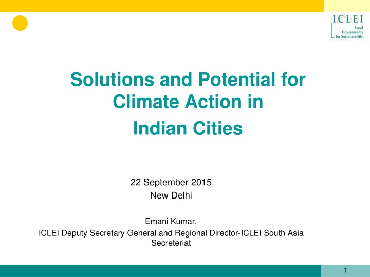 Advancing Local Sustainability: ICLEI's Impact on Indian Cities