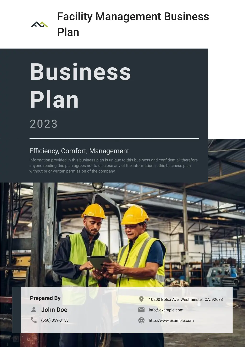 facility management business plan n.