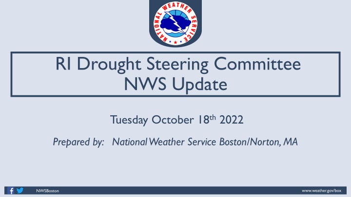 Drought Update and Rainfall Analysis for Rhode Island - October 2022