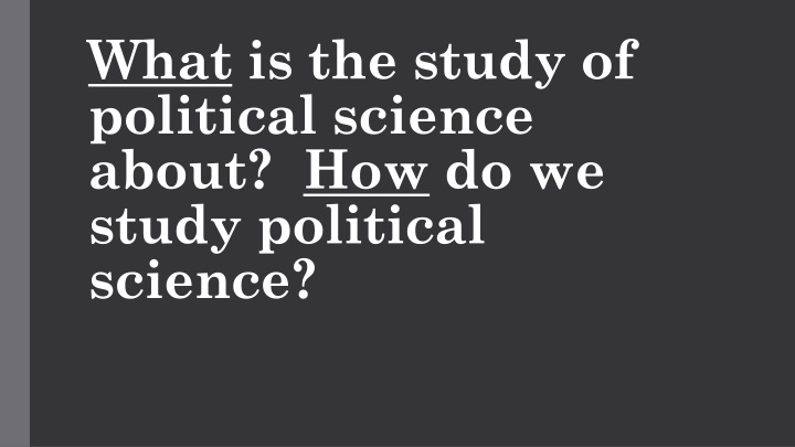 Political Science: A Comprehensive Overview