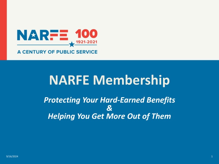 NARFE Membership: Protecting Federal Benefits & Enhancing Retirement Security