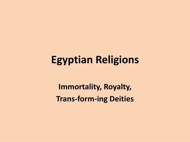 Egyptian Mythology and History Through Deities and Legends