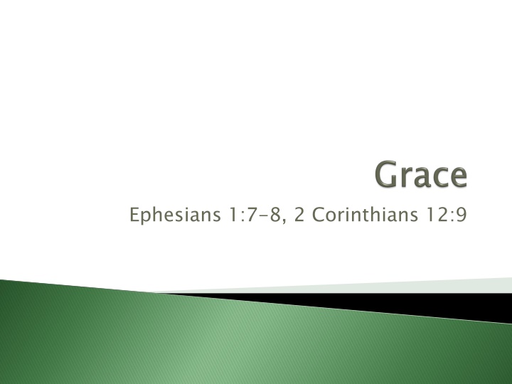 God's Grace and Sin in Ephesians and 2 Corinthians