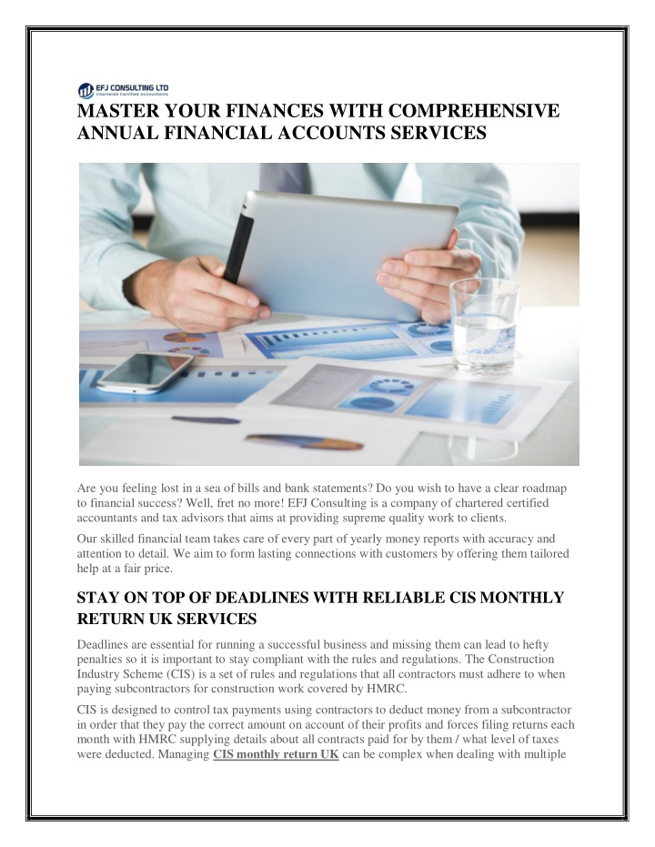 master your finances with comprehensive annual n.w