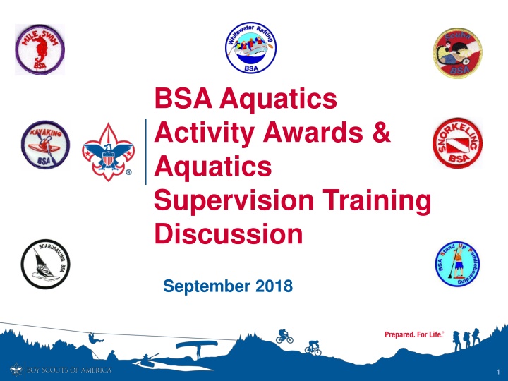 BSA Aquatics Activity Awards & Aquatics Supervision Training Overview