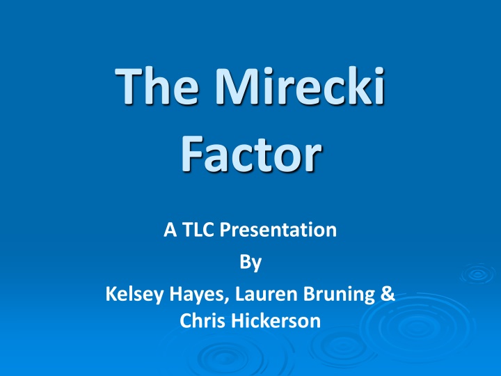 The Mirecki Factor: Controversy Surrounding Dr. Paul Mirecki's Religious Studies Class