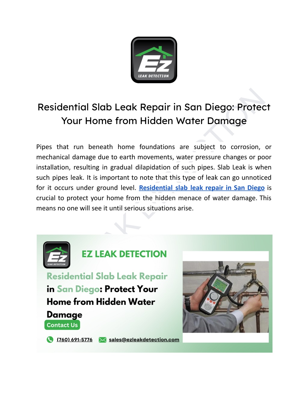 ez leak detection l.w