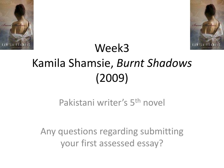 Themes in Kamila Shamsie's Burnt Shadows