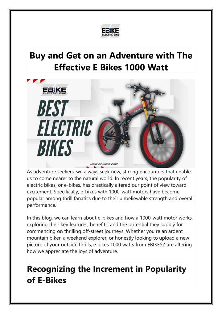 buy and get on an adventure with the effective n.w