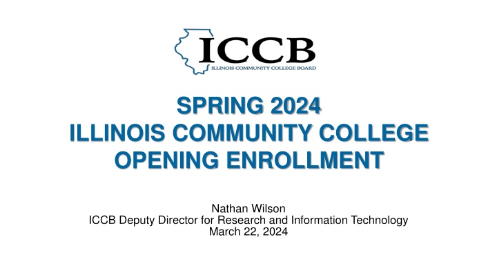 Spring 2024 Illinois Community College Enrollment Trends