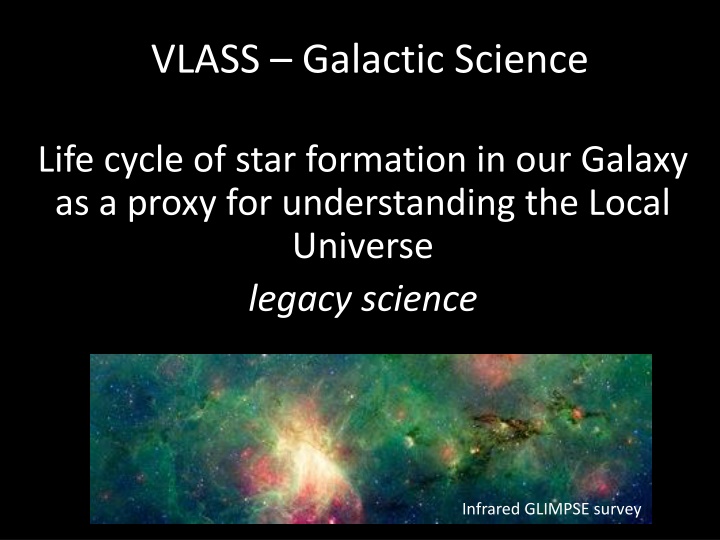 Star Formation and Stellar Phenomena in Our Galaxy