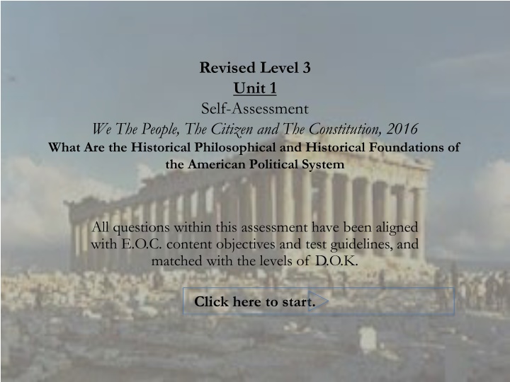 American Political System - Historical Foundations Self-Assessment