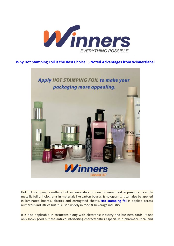 why hot stamping foil is the best choice 5 noted n.w