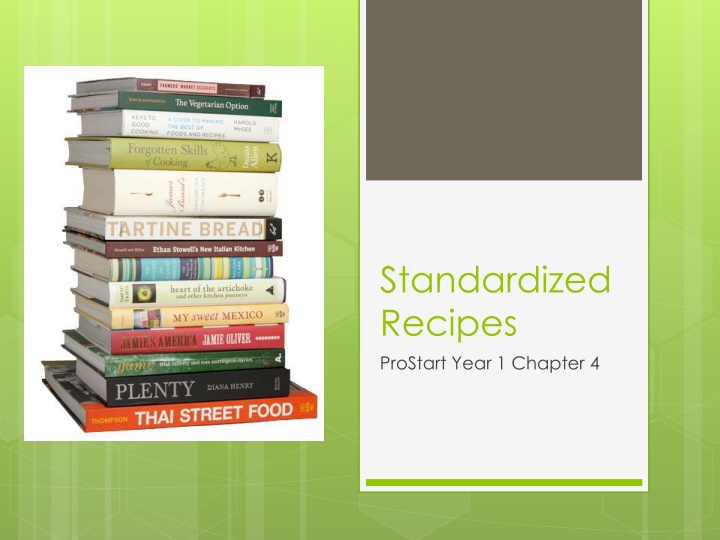 Importance of Standardized Recipes in Restaurants