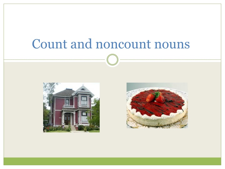 Count and Noncount Nouns in English