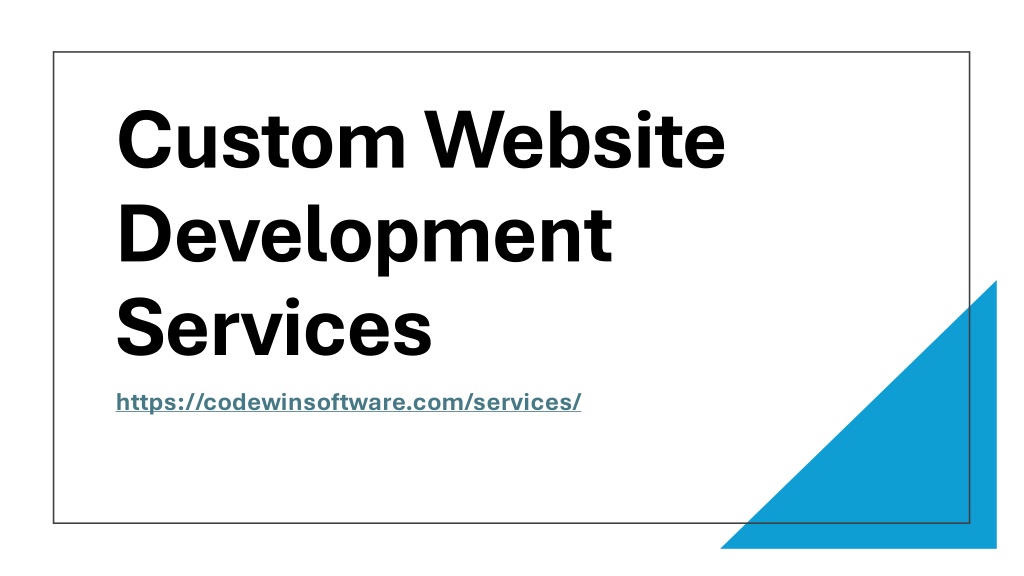 custom website development services https l.w