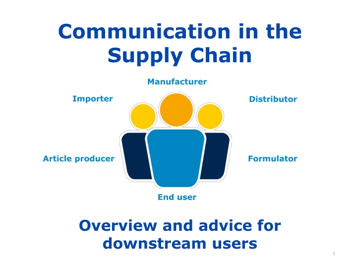 Effective Communication in Supply Chain for Downstream Users