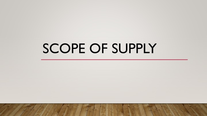 The Scope of Supply in Business Operations