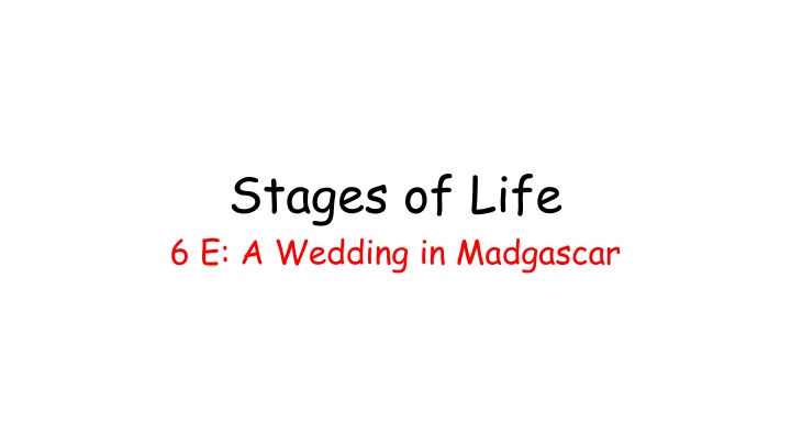 A Wedding Celebration in Madagascar