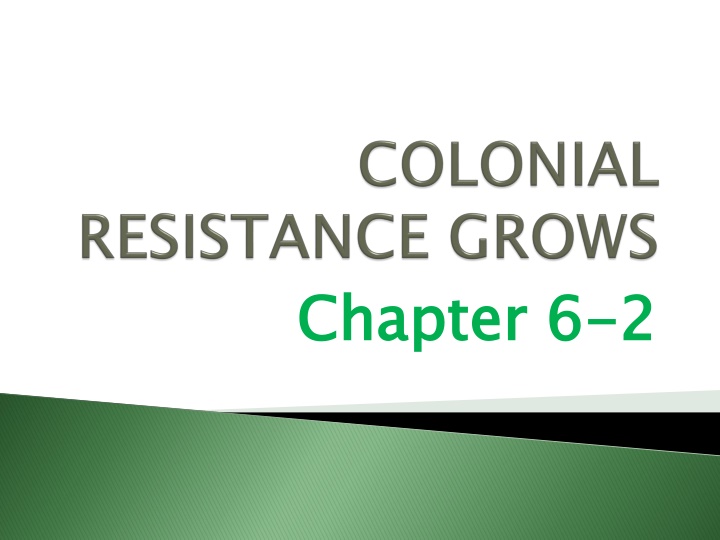 The Colonists' Struggle for Rights and Unity: A Timeline