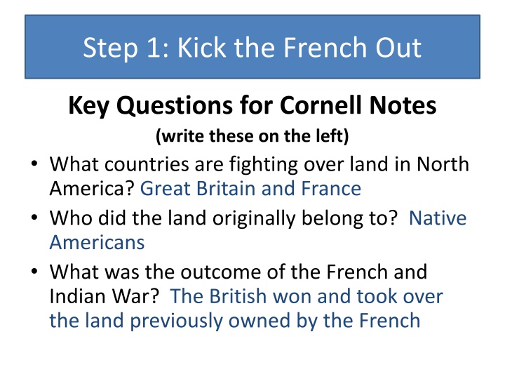 American Revolution Key Events and Reactions