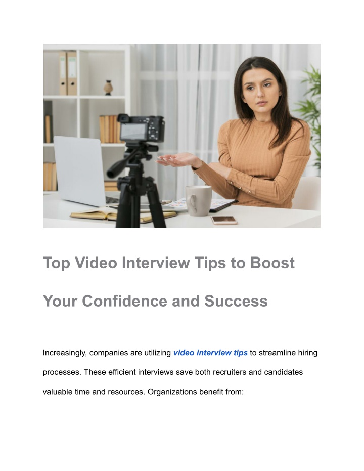 top video interview tips to boost n.w