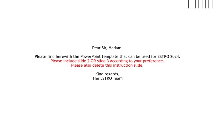 ESTRO 2024 PowerPoint Template