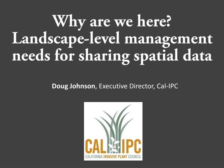 Addressing Invasive Plant Species in California