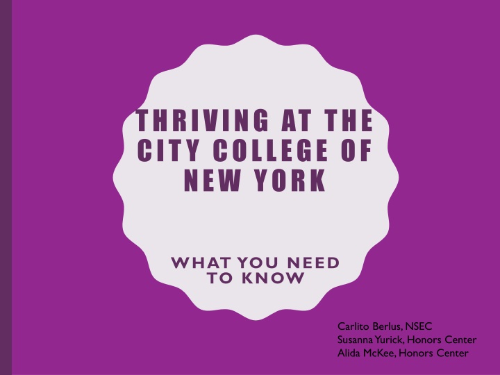 Thriving at the City College of New York: Essential Information for Success