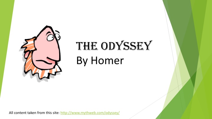 The Odyssey by Homer: A Summary of Books One to Five