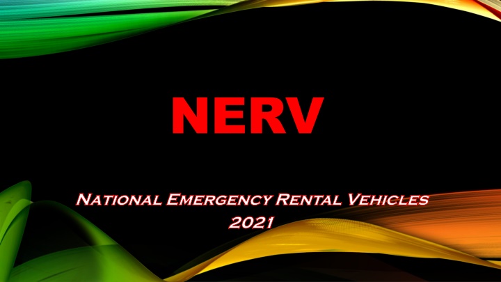 National Emergency Rental Vehicles Program Overview