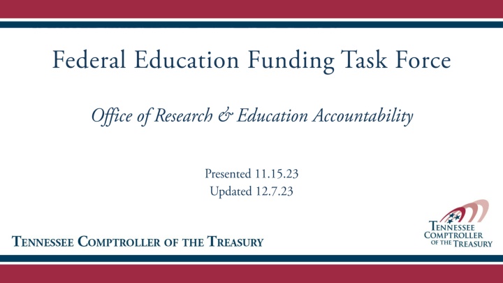 Federal Funding Allocations for Education Programs in 2023