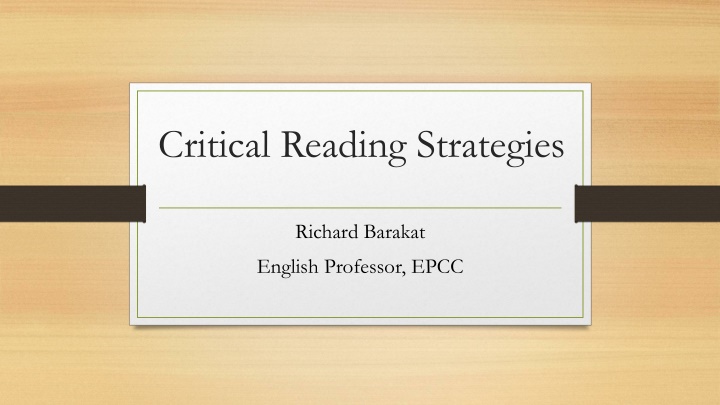 Enhancing Critical Reading Skills in College: Guidelines and Strategies