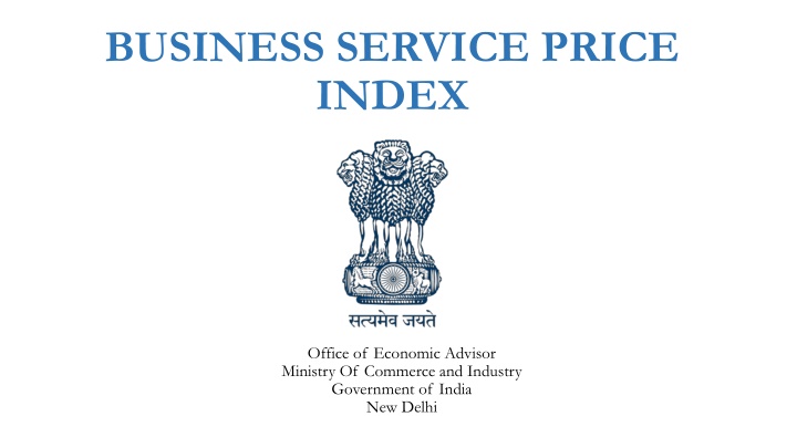 Development of Business Service Price Index in India
