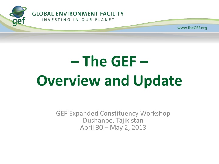 Overview of Global Environment Facility (GEF): History, Structure, and Responsibilities