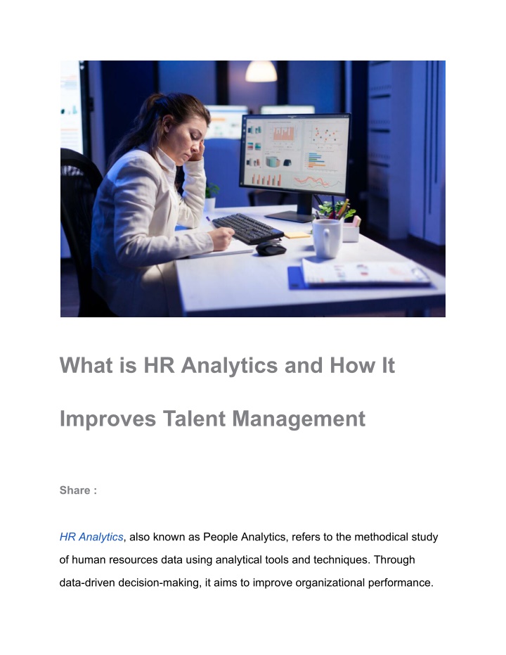 what is hr analytics and how it n.w