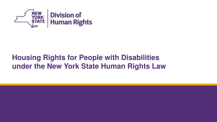 Housing Rights for People with Disabilities under NY State Human Rights Law