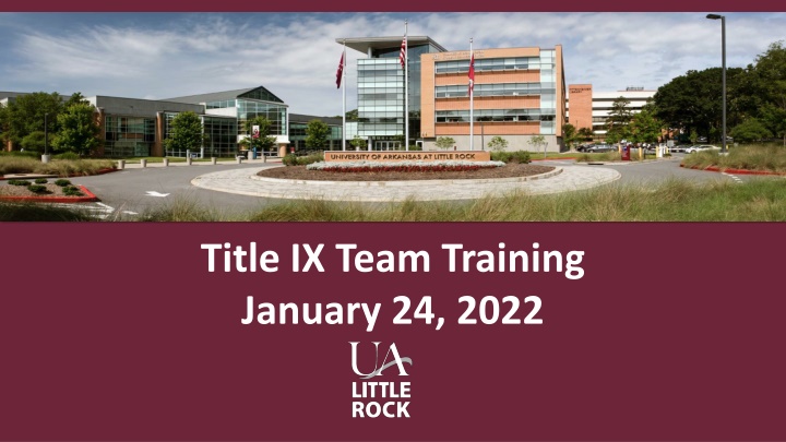 Title IX Team Training Overview & Updates 2022