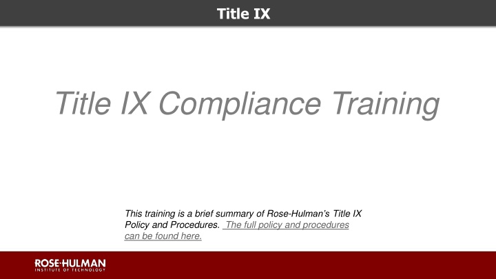 Title IX Compliance in Education