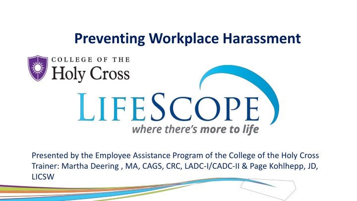 Workplace Harassment Prevention Training Overview