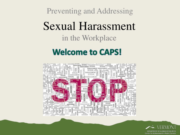Addressing Sexual Harassment in the Workplace