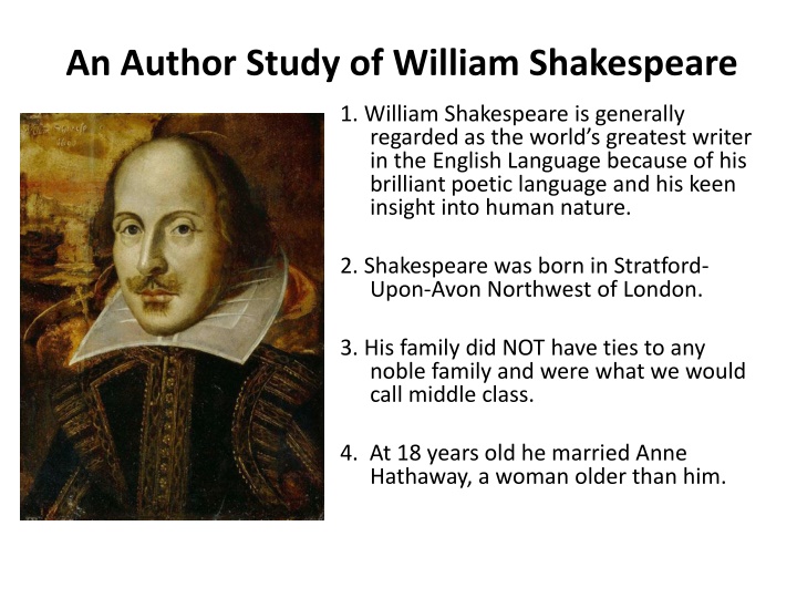 Life and Works of William Shakespeare