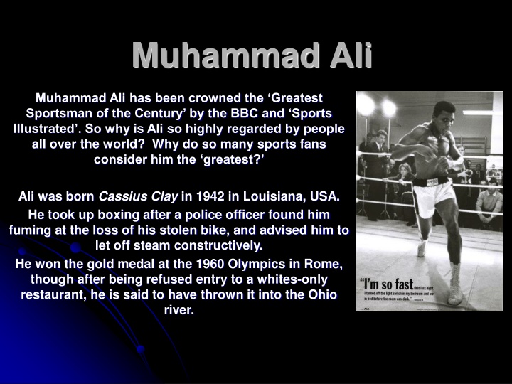 The Legend of Muhammad Ali - A Tribute to the Greatest Sportsman